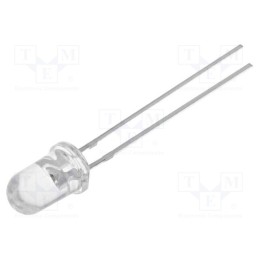 1 pcs x OPTOSUPPLY - OSB5SA5111A-1MA - LED, 5mm, blue, 750÷1120mcd, 15°, Front: convex, 2.6÷3.3V