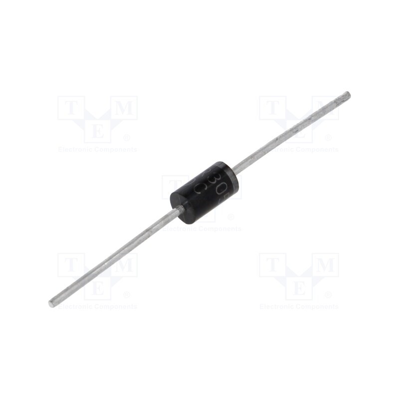 5 pcs x DC COMPONENTS - HER305 - Diode: rectifying, THT, 400V, 3A, , Ifsm: 150A, DO27, 75ns