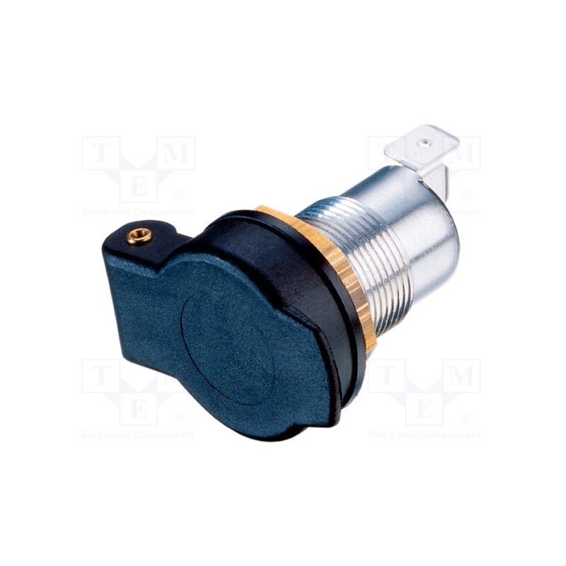 1 pcs x PRO CAR - 53114321 - Car lighter socket, car lighter mini socket x1, 16A, black