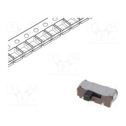 1 pcs x ALPS - SSSS211603 - Switch: slide, Pos: 2, SPDT, 0.3A/6VDC, ON-ON, SMT, Leads: for PCB