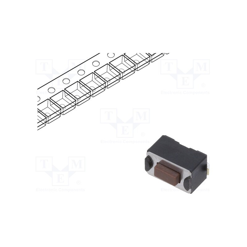 1 pcs x KNITTER-SWITCH - TSS 31 N - Microswitch TACT, SPST-NO, Pos: 2, 0.05A/12VDC, SMD, none, 1.6N