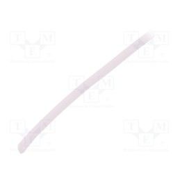 250 m x FAVIER - GES-1X1,8-TR-250 - Insulating tube, silicone, transparent, -50÷200°C, Øint: 1mm