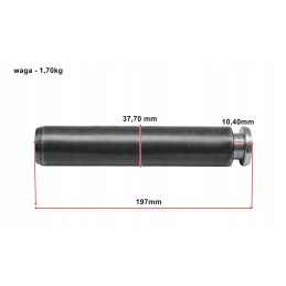 The pin is pushed by a cat bulldozer