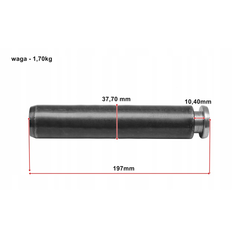 The pin is pushed by a cat bulldozer