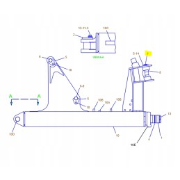 The pin is pushed by a cat bulldozer