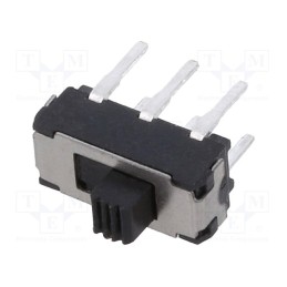 1 pcs x E-SWITCH - EG1271 - Switch: slide, Pos: 2, SPDT, 0.3A/30VDC, ON-ON, THT, Leads: for PCB