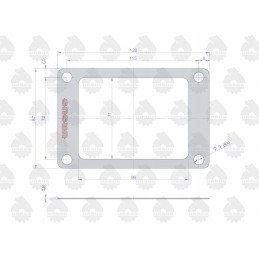 Scabbard cover gasket krazelite 0 8mm c 330 or