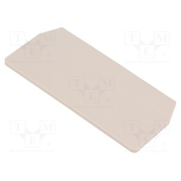 2 pcs x WEIDMu00dcLLER - 1776060000 ZAP/TW ZDU1.5/3AN - End/partition plate, beige, wemid, max.125°C, UL94V-0, ZDU1.5/3AN