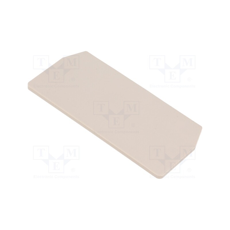2 pcs x WEIDMu00dcLLER - 1776060000 ZAP/TW ZDU1.5/3AN - End/partition plate, beige, wemid, max.125°C, UL94V-0, ZDU1.5/3AN