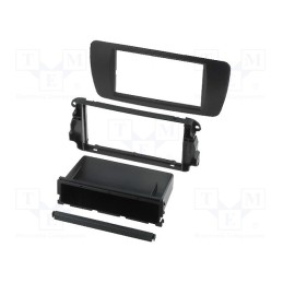 1 pcs x ACV - 281328-06-2-0 - Radio frame, Seat, 2 DIN, black nit (AN1)