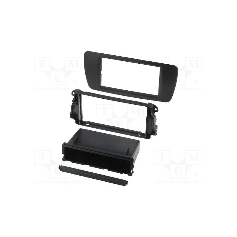 1 pcs x ACV - 281328-06-2-0 - Radio frame, Seat, 2 DIN, black nit (AN1)