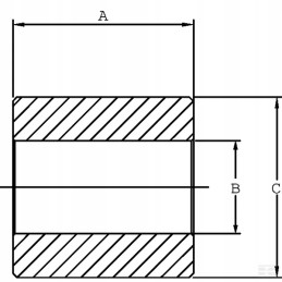 Reduction sleeve l 44 black line