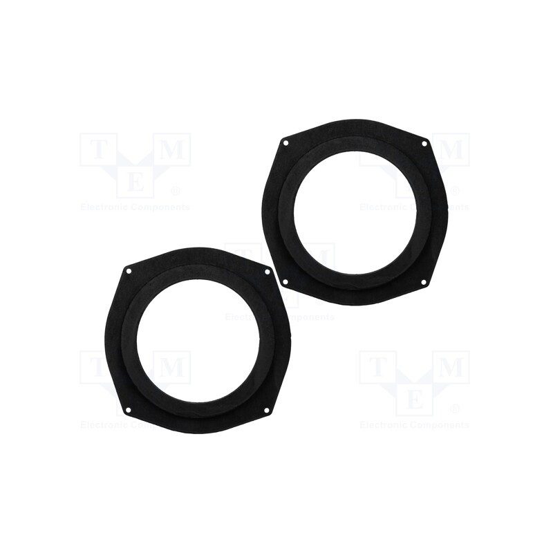 1 set x BASSER - DMBMW03 - Spacer ring, MDF, 165mm, BMW, impregnated, 2pcs.