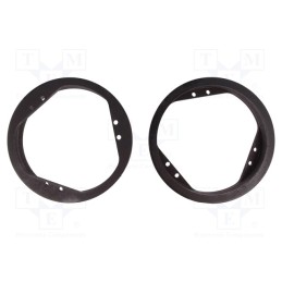 1 set x BASSER - DMMITS01 - Spacer ring, MDF, 165mm, Mitsubishi, impregnated, 2pcs.