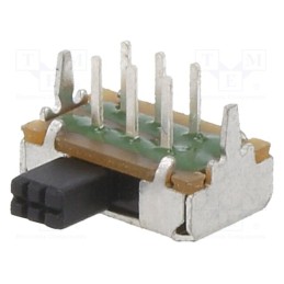 1 pcs x E-SWITCH - EG2211 - Switch: slide, Pos: 2, DPDT, ON-ON, THT, Leads: for PCB,angled, EG