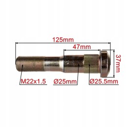 Wheel bolt M22x1 5x111mm rear, old Jelcz type