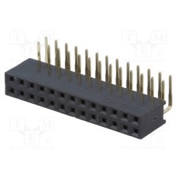 2 pcs x CONNFLY - DS1024-2*13R2 - Socket, pin strips, female, PIN: 26, angled 90°, 2.54mm, THT, 2x13