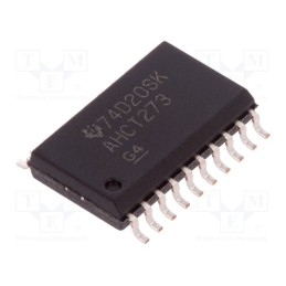 1 pcs x TEXAS INSTRUMENTS - SN74AHCT273DW - IC: digital, D flip-flop, Ch: 8, SMD, SO20, , AHCT