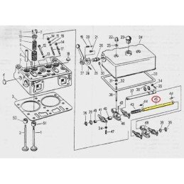 C 330 lever axle support shaft