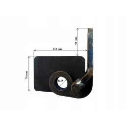 Lower hinge to the side, discharge lower set, diameter 25