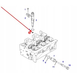 F842201710030 injector copper washer