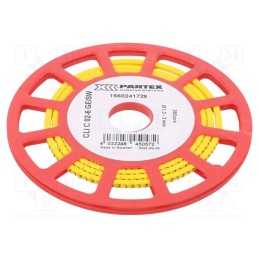 250 pcs x WEIDMu00dcLLER - CLI C 02-6 GE/SW L2 CD - Markers, Marking: L2, 1.3÷3mm, PVC, yellow, -30÷80°C, leaded, CLI C