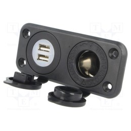 1 pcs x SCI - A13-142194BPD-BB3 - Car lighter socket, car lighter socket x1,USB A socket x2