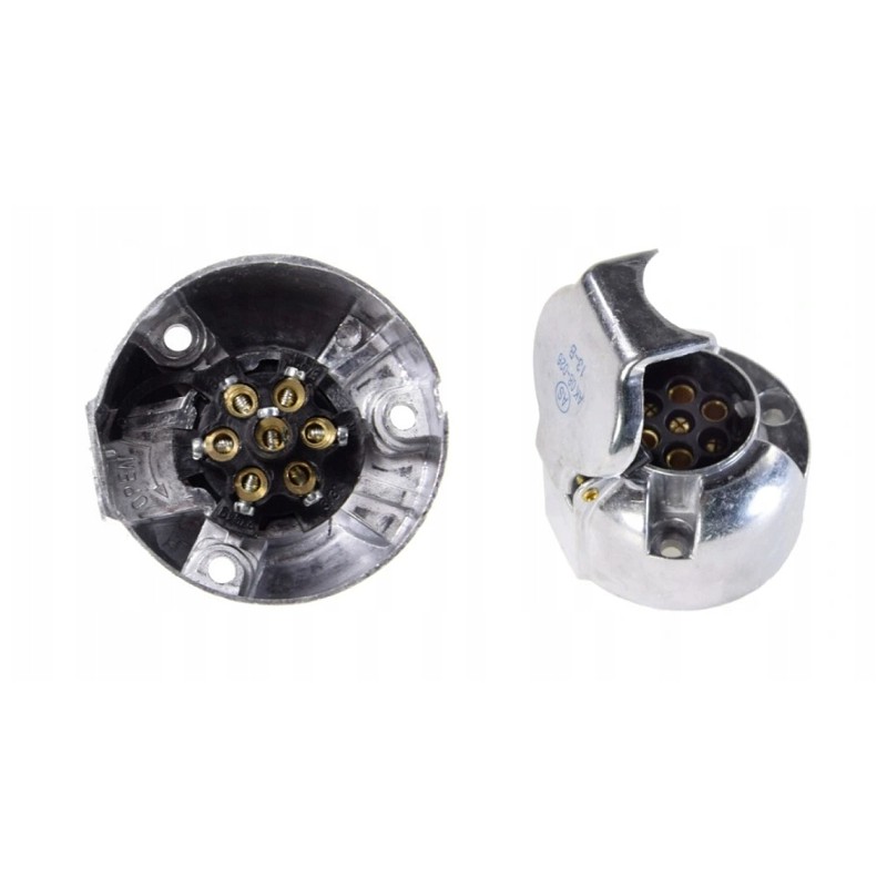 7-pole electrical socket for metal trailers