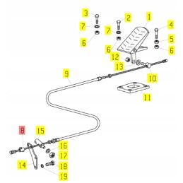 Yanmar cable stop v7 v8
