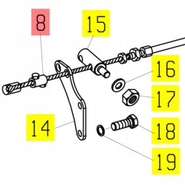 Yanmar cable stop v7 v8