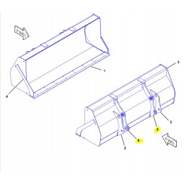 Sleeve in the cat 50x63x19 loader bucket