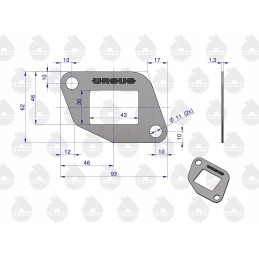 Head gasket set C 330 original Ursus