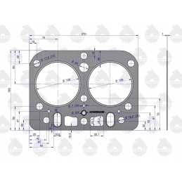 Head gasket set C 330 original Ursus