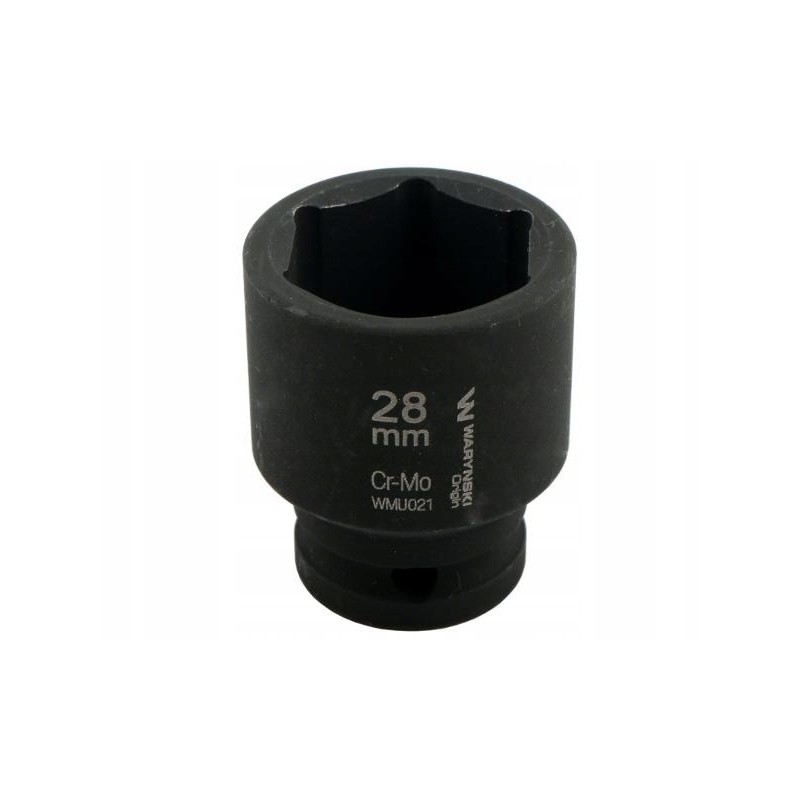 Hexagonal impact socket 1 2 28 mm crm