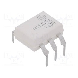 1 pcs x ONSEMI - H11AV1AM - Optocoupler, THT, Ch: 1, OUT: transistor, Uinsul: 4.17kV, Uce: 70V