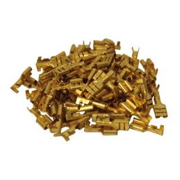 F 2 5 female connector, 100 pcs, electric