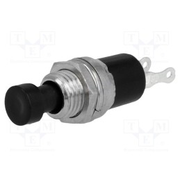 2 pcs x NINIGI - PS10BBK - Switch: push-button, Pos: 2, SPST-NO, 1A/250VAC, OFF-(ON), on panel