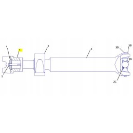 Cat wheel loader drive shaft flange