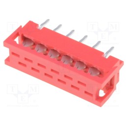 2 pcs x CONNFLY - DS1015-02-12R6 - Wire-board, adapter, PIN: 12, IDC,THT, on PCBs,for ribbon cable