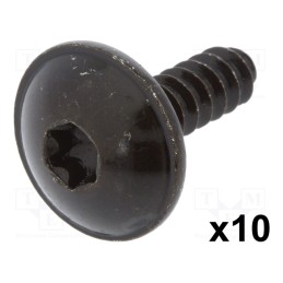 1 pcg x ROMIX - C10022 - Screw, 10pcs, Audi,Seat,VW,Škoda, OEM: N90775001, L: 15.8mm, steel
