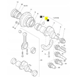 Hatz 1d81 1d90 shaft plug 50087200