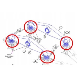 Suspension cushion cat 211 4987 2114987