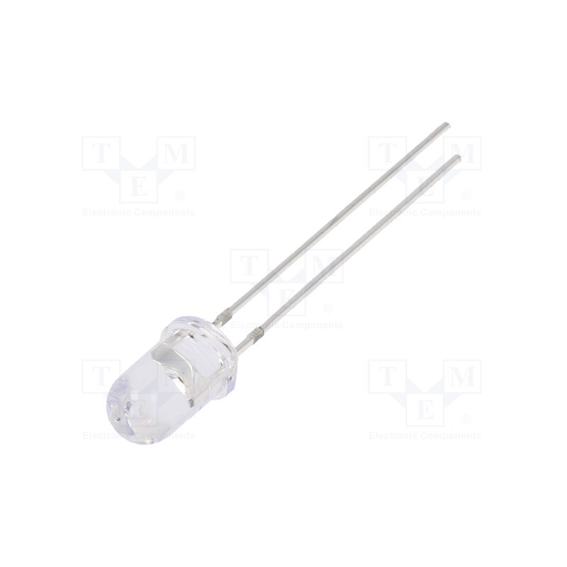 1 pcs x OPTOSUPPLY - OSR5PA5A31A-VVLED - LED, 5mm, red, 3000mcd, 30°, Front: convex, 3÷13V, No.of term: 2