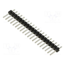 2 pcs x HARWIN - M20-9992046 - Pin header, pin strips, male, 2.54mm, PIN: 20, THT, on PCBs, tinned