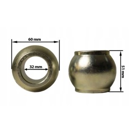Connector ball cent 32x60x51 arm beam category 3