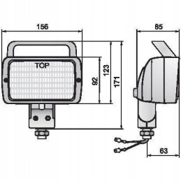 Halogen work lamp h3 12v lpr3 31582