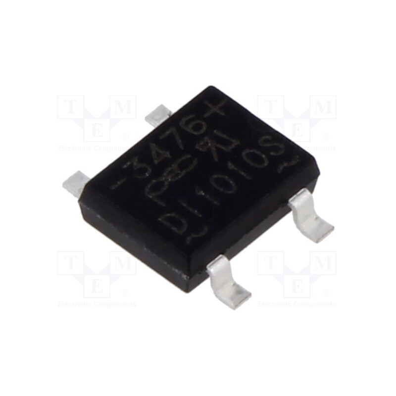 5 pcs x PanJit Semiconductor - DI1010S_T0_00001 - Bridge rectifier: single-phase, Urmax: 1kV, If: 1A, Ifsm: 30A, SMT