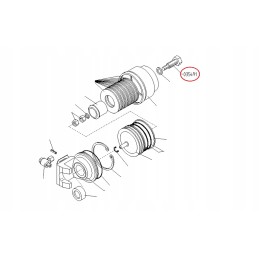 Parking handbrake screw merlo 035491