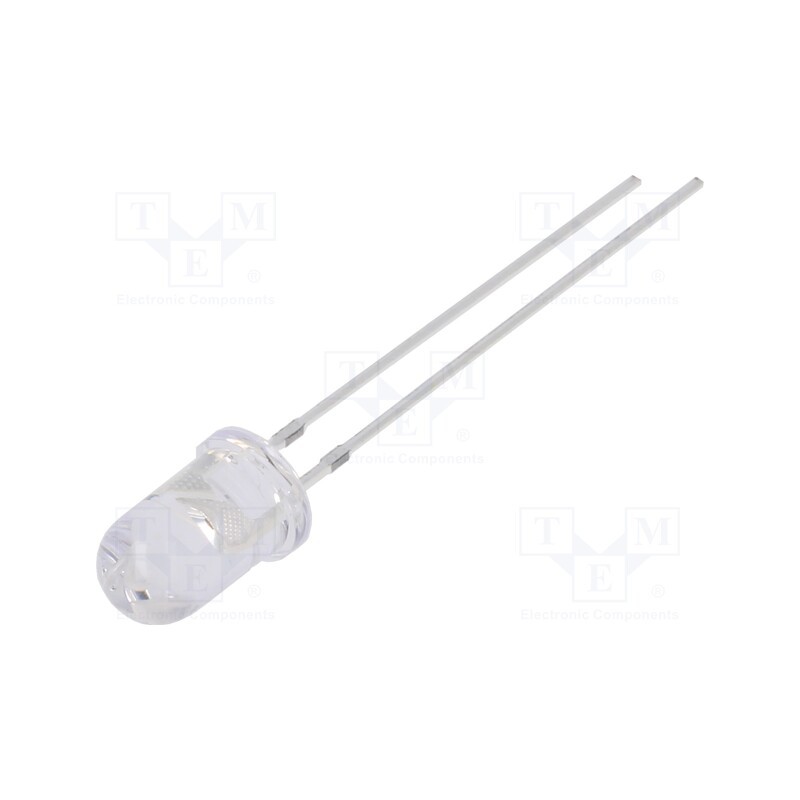 1 pcs x OPTOSUPPLY - OSY5PA5A31A-VVLED - LED, 5mm, yellow, 3000mcd, 30°, Front: convex, 3÷13V, No.of term: 2