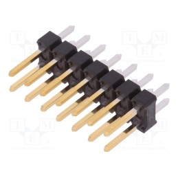 2 pcs x Amphenol Communications Solutions - 77313-818-14LF - Pin header, pin strips, BERGSTIK, male, PIN: 14, straight, 2.54mm